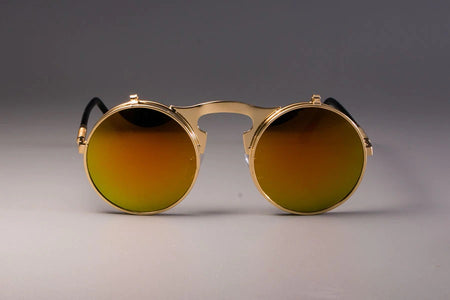 Retro flip glasses